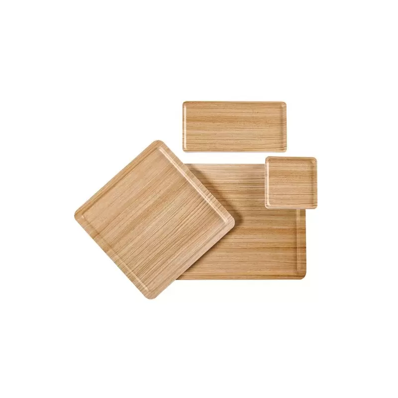Cal-Mil Finn Wood Effect Rectangular Modular Melamine Tray 4" x 8" Cal-Mil Finn Wood Effect Rectangular Modular Melamine Tray 4" x 8"