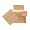 Cal-Mil Finn Wood Effect Rectangular Modular Melamine Tray 4" x 8"