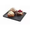 Cal-Mil Finn Black Square Modular Melamine Tray 9" x 9"