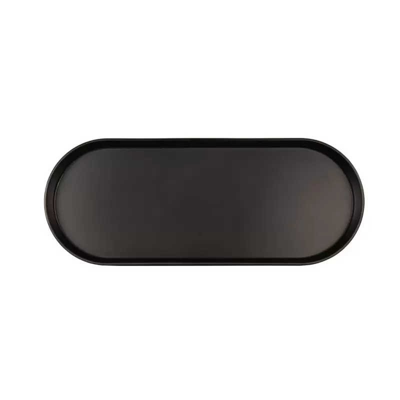 Cal-Mil Hudson 5 Qt. Black Oval Melamine Bowl Cal-Mil Hudson 5 Qt. Black Oval Melamine Bowl