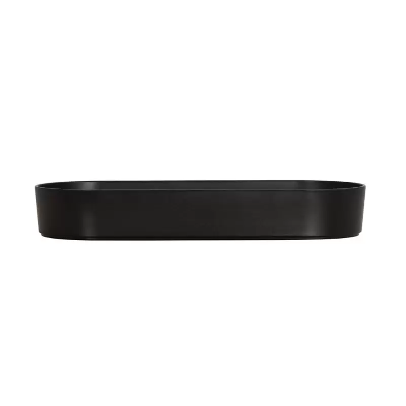 Cal-Mil Hudson 5 Qt. Black Oval Melamine Bowl Cal-Mil Hudson 5 Qt. Black Oval Melamine Bowl