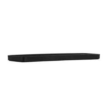 Cal-Mil Hudson 18" x 6" Black Rectangular Melamine Platter