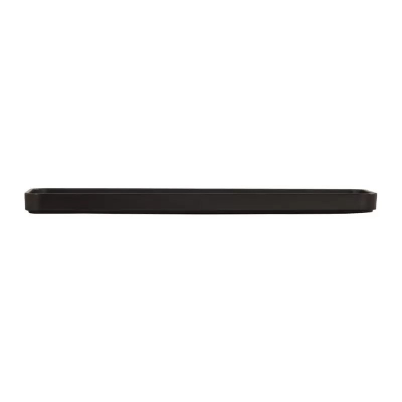 Cal-Mil Hudson 18" x 6" Black Rectangular Melamine Platter Cal-Mil Hudson 18" x 6" Black Rectangular Melamine Platter