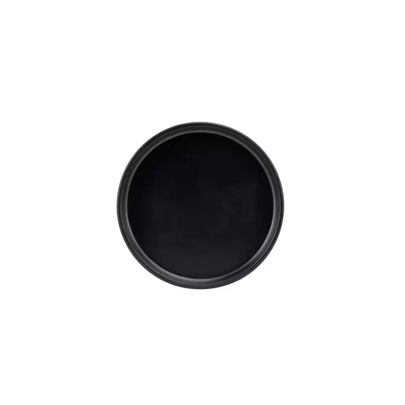 Cal-Mil Hudson - Black 6" Low Rim Melamine Plate Cal-Mil Hudson - Black 6" Low Rim Melamine Plate