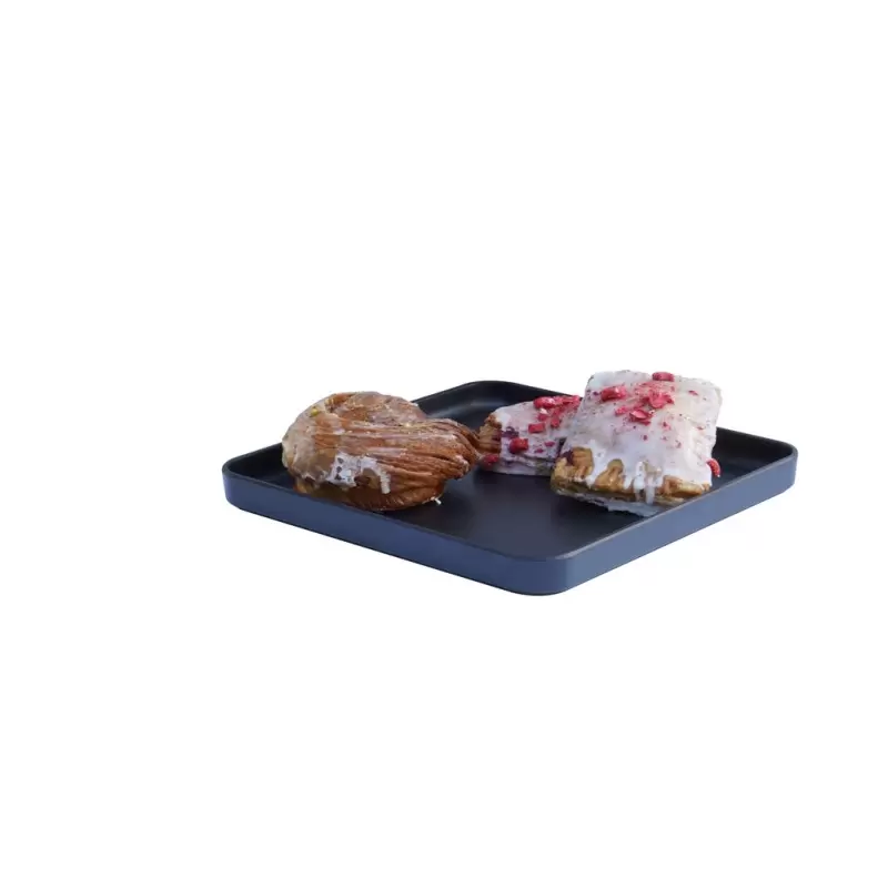 Cal-Mil Hudson - Black Square Melamine Plate 11" x 11" Cal-Mil Hudson - Black Square Melamine Plate 11" x 11"