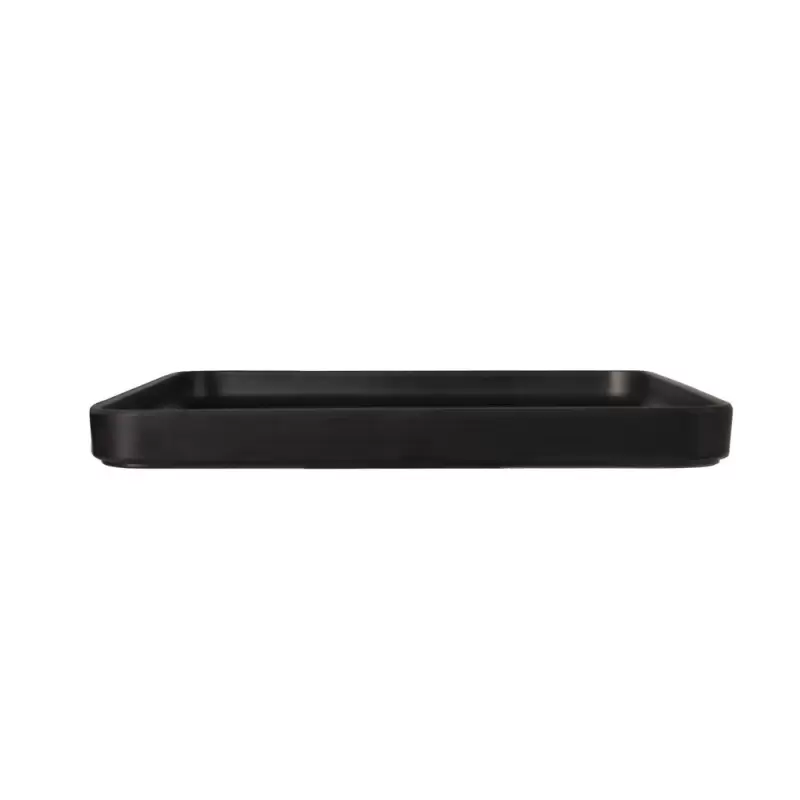 Cal-Mil Hudson - Black Square Melamine Plate 11" x 11" Cal-Mil Hudson - Black Square Melamine Plate 11" x 11"