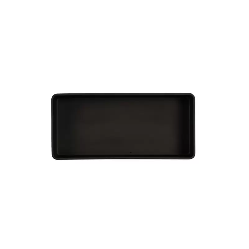 Cal-Mil Hudson 13 x 6 Rectangle Melamine Bowl - Black Cal-Mil Hudson 13 x 6 Rectangle Melamine Bowl - Black