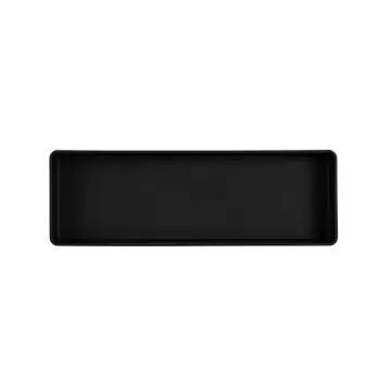 Cal-Mil Hudson 18 x 6 Rectangle Melamine Bowl - Black