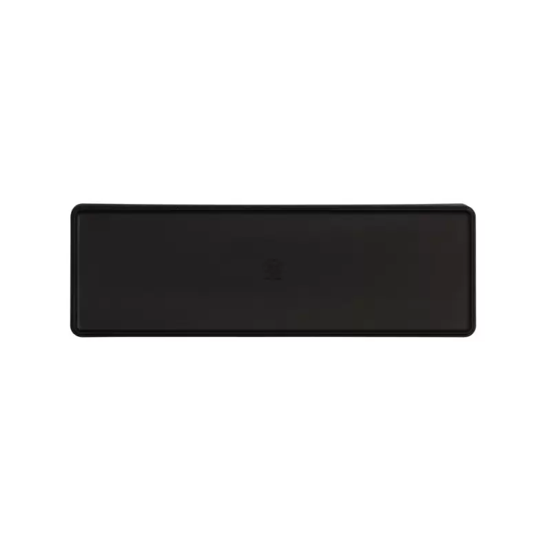 Cal-Mil Hudson 18 x 6 Rectangle Melamine Bowl - Black Cal-Mil Hudson 18 x 6 Rectangle Melamine Bowl - Black