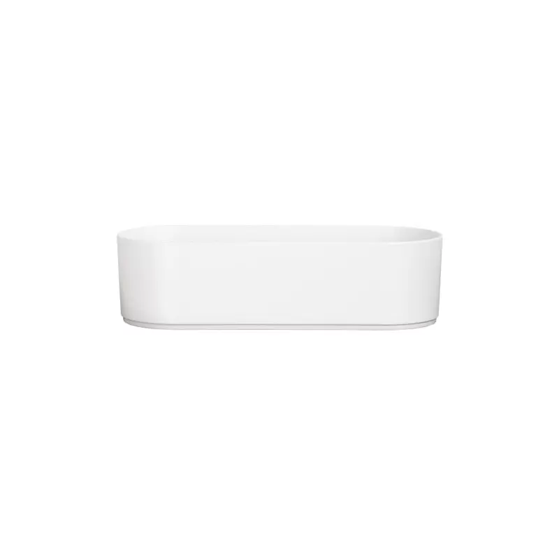 Cal-Mil Hudson 12 Qt. White Oval Melamine Bowl Cal-Mil Hudson 12 Qt. White Oval Melamine Bowl