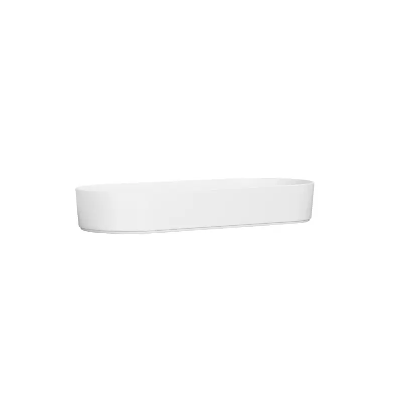 Cal-Mil Hudson 5 Qt. White Oval Melamine Bowl Cal-Mil Hudson 5 Qt. White Oval Melamine Bowl