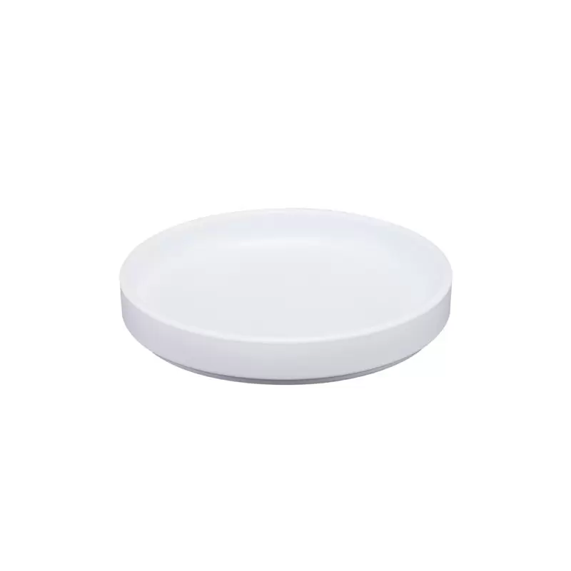 Cal-Mil Hudson - White 6" Low Rim Melamine Plate Cal-Mil Hudson - White 6" Low Rim Melamine Plate