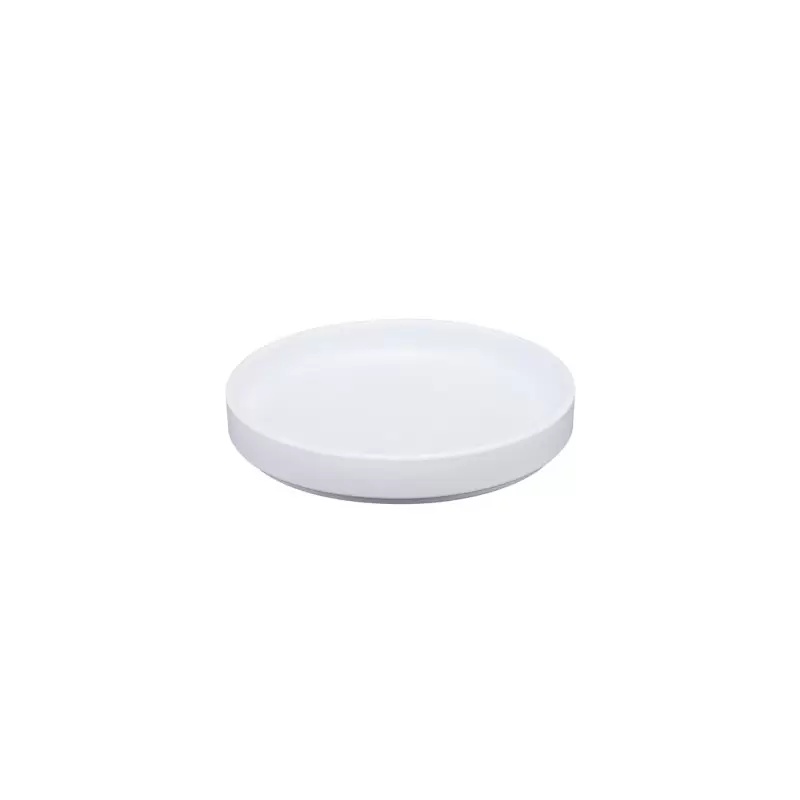 Cal-Mil Hudson - White 8" Low Rim Melamine Plate Cal-Mil Hudson - White 8" Low Rim Melamine Plate