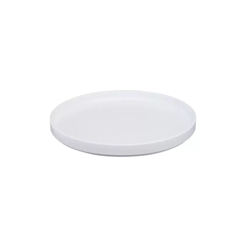 Cal-Mil Hudson - White 10" Low Rim Melamine Plate Cal-Mil Hudson - White 10" Low Rim Melamine Plate