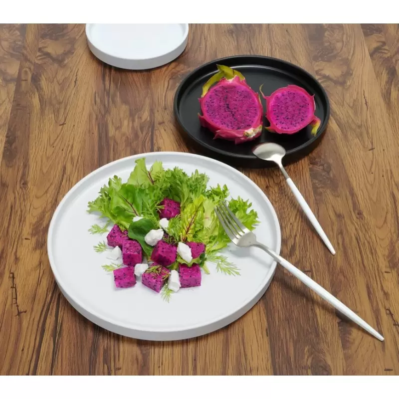 Cal-Mil Hudson - White 10" Low Rim Melamine Plate Cal-Mil Hudson - White 10" Low Rim Melamine Plate