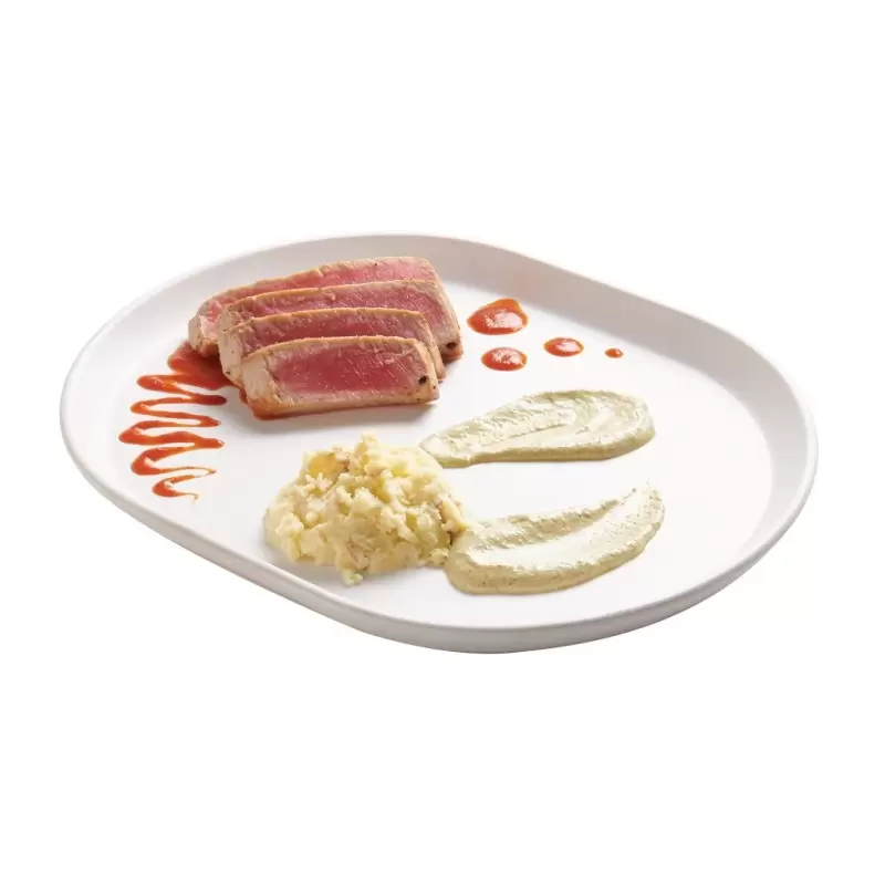 Cal-Mil Hudson - White Oval Melamine Platter 14" x 11 1/4" Cal-Mil Hudson - White Oval Melamine Platter 14" x 11 1/4"