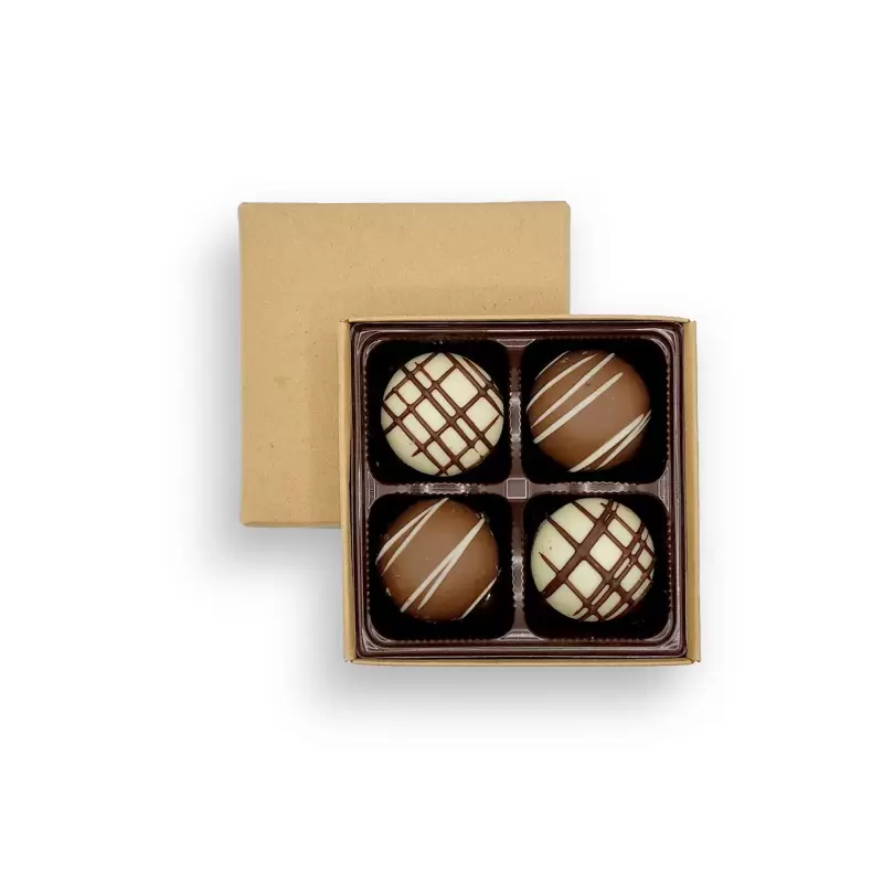 Kraft Classic Chocolate Bonbons Candy Solid Boxes with Inserts - 3 Oz - 3.5'' x 3.5'' x 1.125''- Pack of 50 pcs Kraft Classic Chocolate Bonbons Candy Solid Boxes with Inserts - 3 Oz - 3.5'' x 3.5'' x 1.125''- Pack of 50 pcs