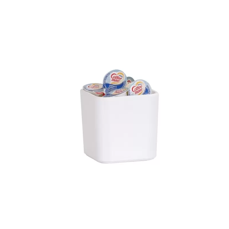 Cal-Mil Hudson 4 x 4 Jar - White Cal-Mil Hudson 4 x 4 Jar - White
