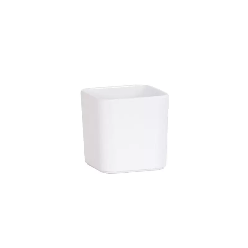 Cal-Mil Hudson 4 x 4 Jar - White Cal-Mil Hudson 4 x 4 Jar - White