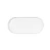 Cal-Mil Hudson 13 x 6 Oval Melamine Platter - White