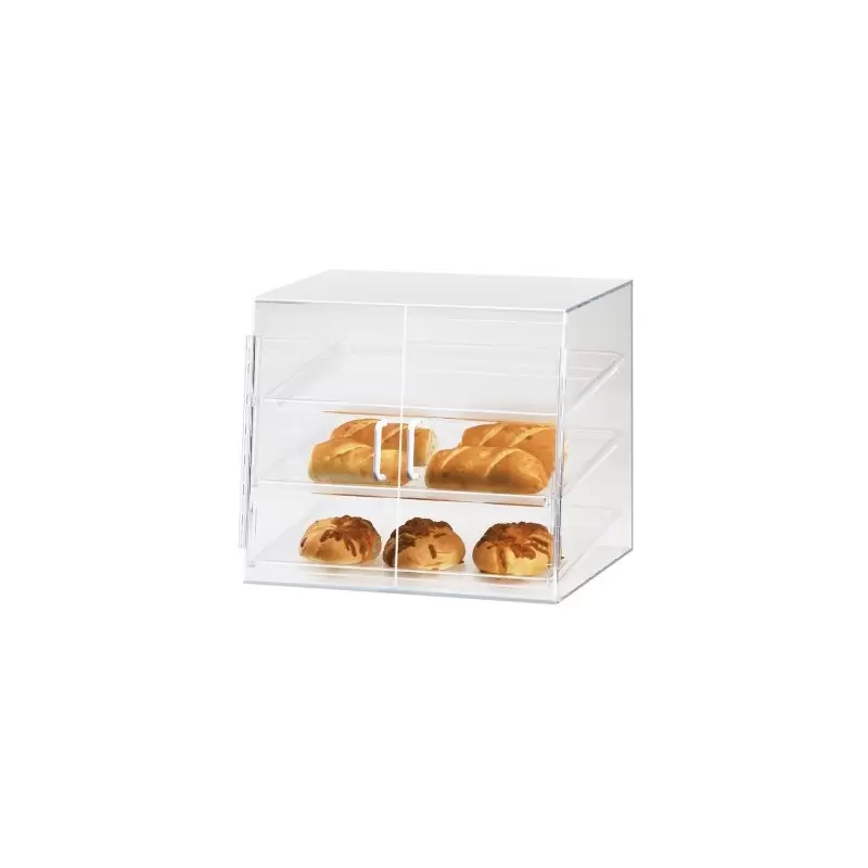 Cal-Mil Classic Three Tier Slanted Front Acrylic Display Case - 19" x 17" x 18" Cal-Mil Classic Three Tier Slanted Front Acrylic Display Case - 19" x 17" x 18"