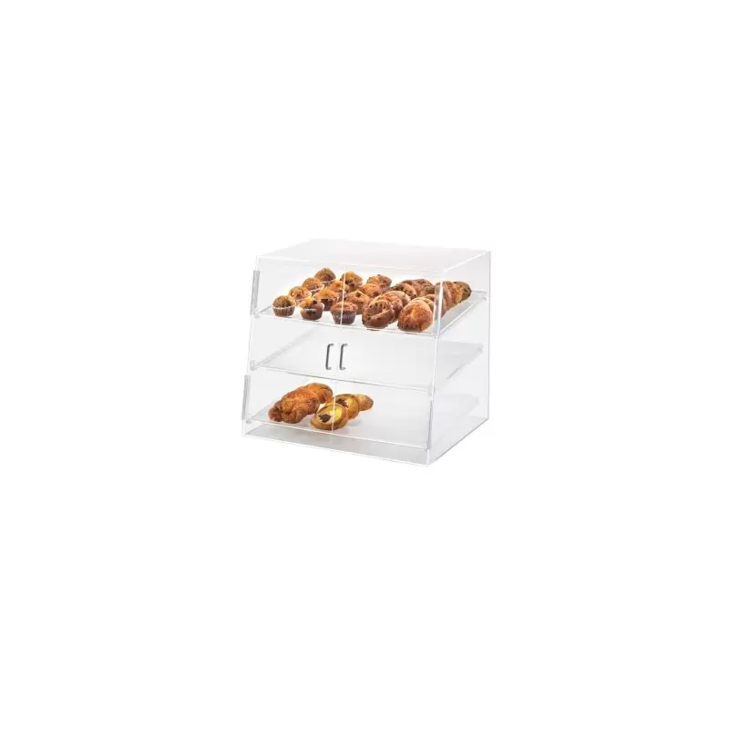 Cal-Mil Classic Three Tier Slanted Front Acrylic Display Case - 26 1/2" x 22 1/2" x 23 1/2" Cal-Mil Classic Three Tier Slanted Front Acrylic Display Case - 26 1/2" x 22 1/2" x 23 1/2"