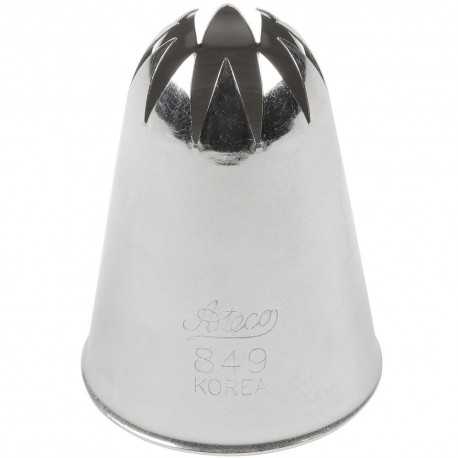 Ateco 849 Ateco 849 - Closed Star Pastry Tip .69'' Opening Diameter- Stainless Steel Closed Star Pastry Tips Ateco 849 Ateco 849 - Closed Star Pastry Tip .69'' Opening Diameter- Stainless Steel Closed Star Pastry Tips
