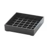 Cal-Mil Classic 4" Black Square Drip Tray
