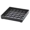 Cal-Mil Classic 6" Black Square Drip Tray