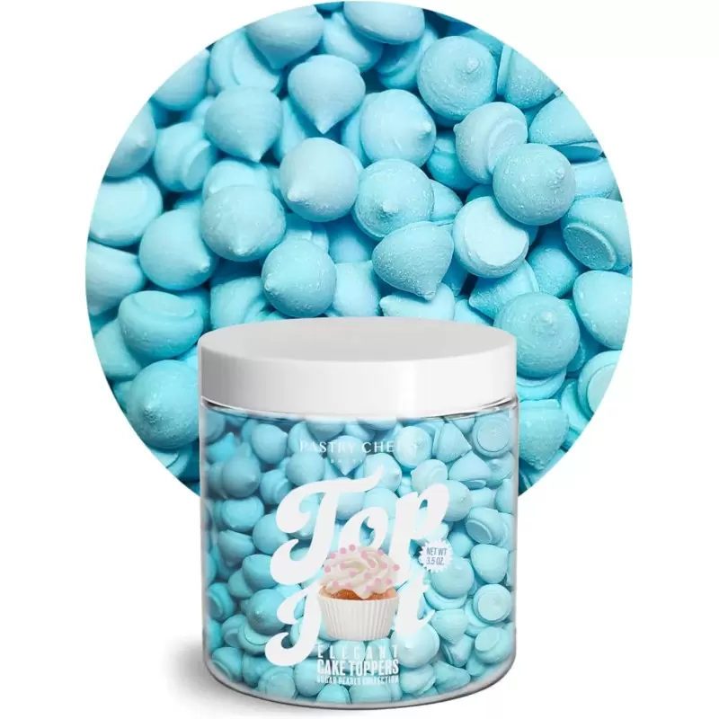 Elegant Mini Meringue Ice Cream and Cake Topping Decorating Collection 3.5oz - Crystal Blue Elegant Mini Meringue Ice Cream and Cake Topping Decorating Collection 3.5oz - Crystal Blue
