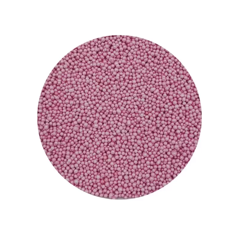 Elegant Nonpareils Sugar Pearl Sprinkles Topping Decoration 3.5oz - Princess Pink - Pastry Chef's Boutique
