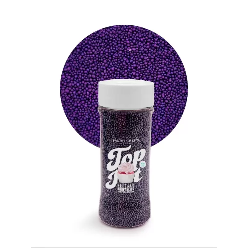 Elegant Nonpareils Sugar Pearl Sprinkles Topping Decoration 3.5oz - Royal Purple Elegant Nonpareils Sugar Pearl Sprinkles Topping Decoration 3.5oz - Royal Purple