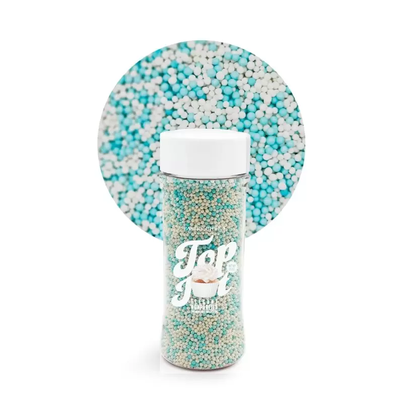 Celebration Mix Nonpareils Sugar Pearl Sprinkles Topping Decoration 3.5oz - Baby Blue Breeze Celebration Mix Nonpareils Sugar Pearl Sprinkles Topping Decoration 3.5oz - Baby Blue Breeze