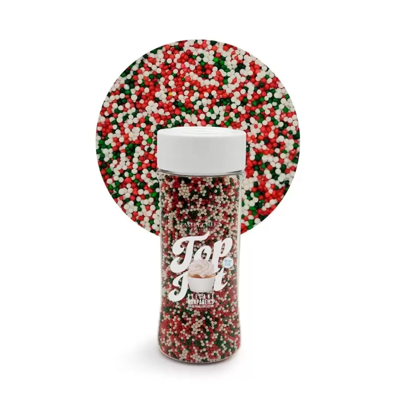 Celebration Mix Nonpareils Sugar Pearl Sprinkles Topping Decoration 3.5oz - Holiday Cheers Celebration Mix Nonpareils Sugar Pearl Sprinkles Topping Decoration 3.5oz - Holiday Cheers