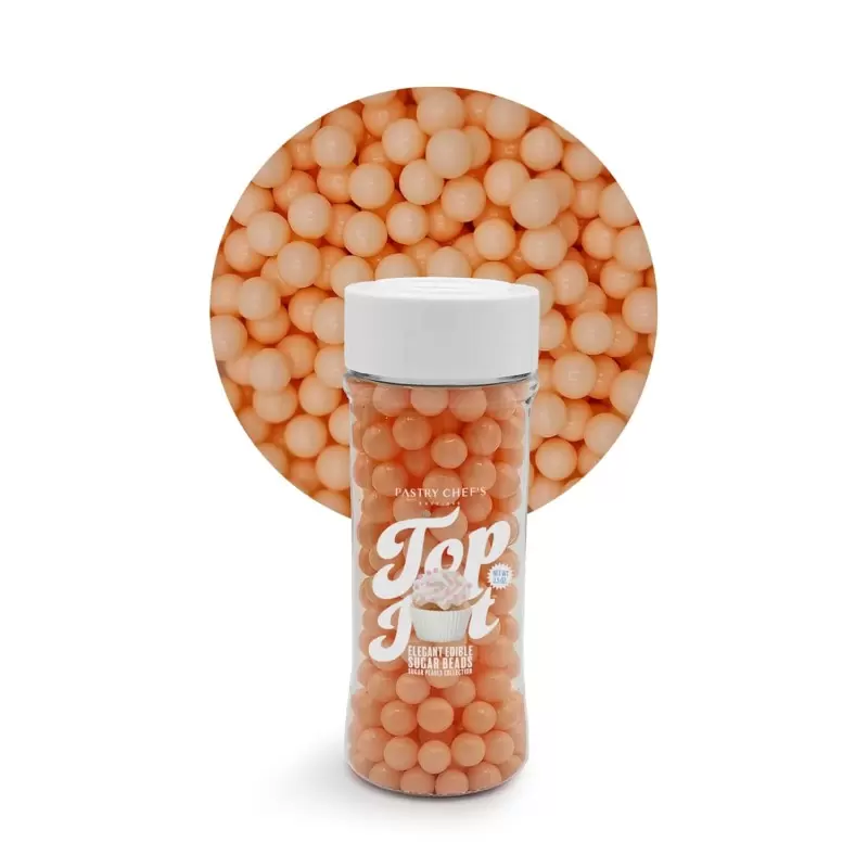 Elegant Edible Sugar Beads Topping Decoration 3.5oz - Petal Pink Elegant Edible Sugar Beads Topping Decoration 3.5oz - Petal Pink