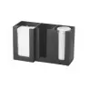Cal-Mil Classic Black 3-Section Countertop Cup - Lid - and Napkin Organizer