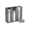 Cal-Mil Classic Black 3 - Section Countertop Ramekin And Lid Organizer