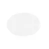 Cal-Mil Classic Rim White 10" x 7" Oval Melamine Platter