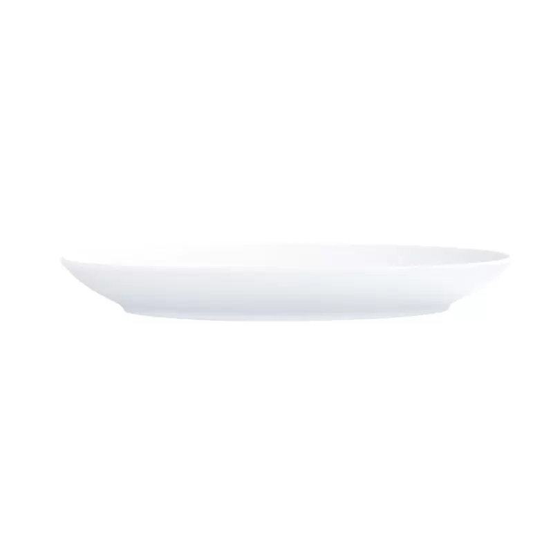 Cal-Mil Classic Coupe White 11" x 8" Oval Melamine Platter Cal-Mil Classic Coupe White 11" x 8" Oval Melamine Platter