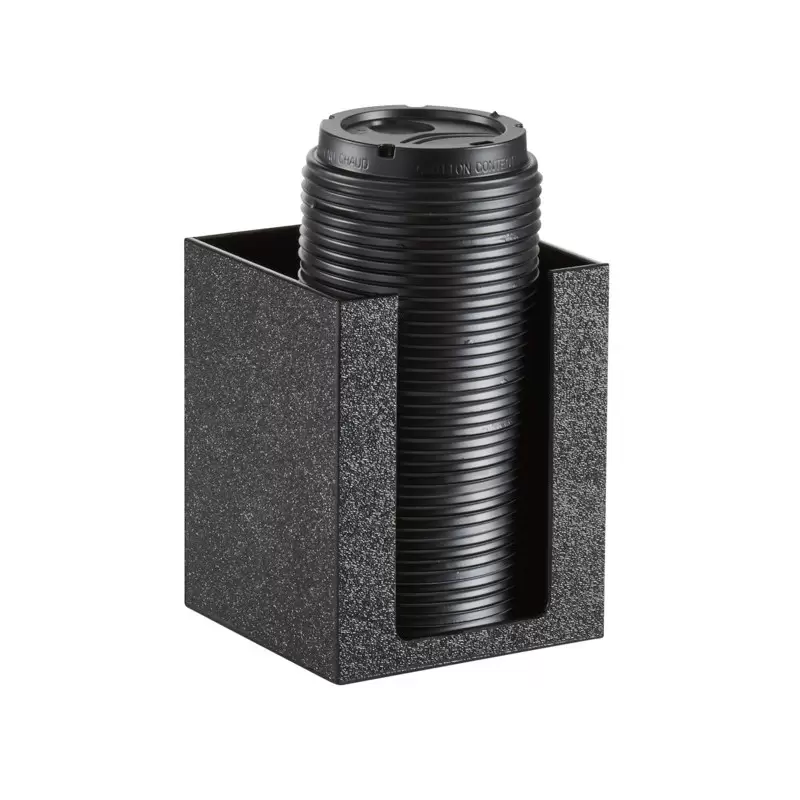 Cal-Mil Classic Black Plastic Single Countertop Cup and Lid Organizer Cal-Mil Classic Black Plastic Single Countertop Cup and Lid Organizer