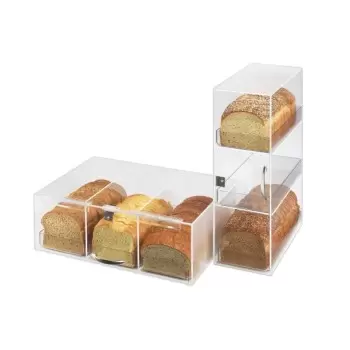 Cal-Mil Classic Three Section Clear Bread Box