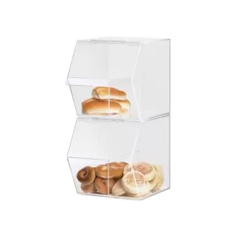 Cal-Mil Classic Stackable Acrylic Food Bin With Divider