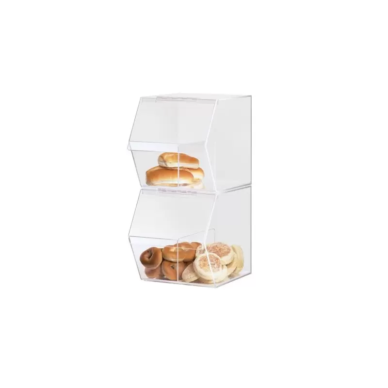 Cal-Mil Classic Stackable Acrylic Food Bin With Divider Cal-Mil Classic Stackable Acrylic Food Bin With Divider