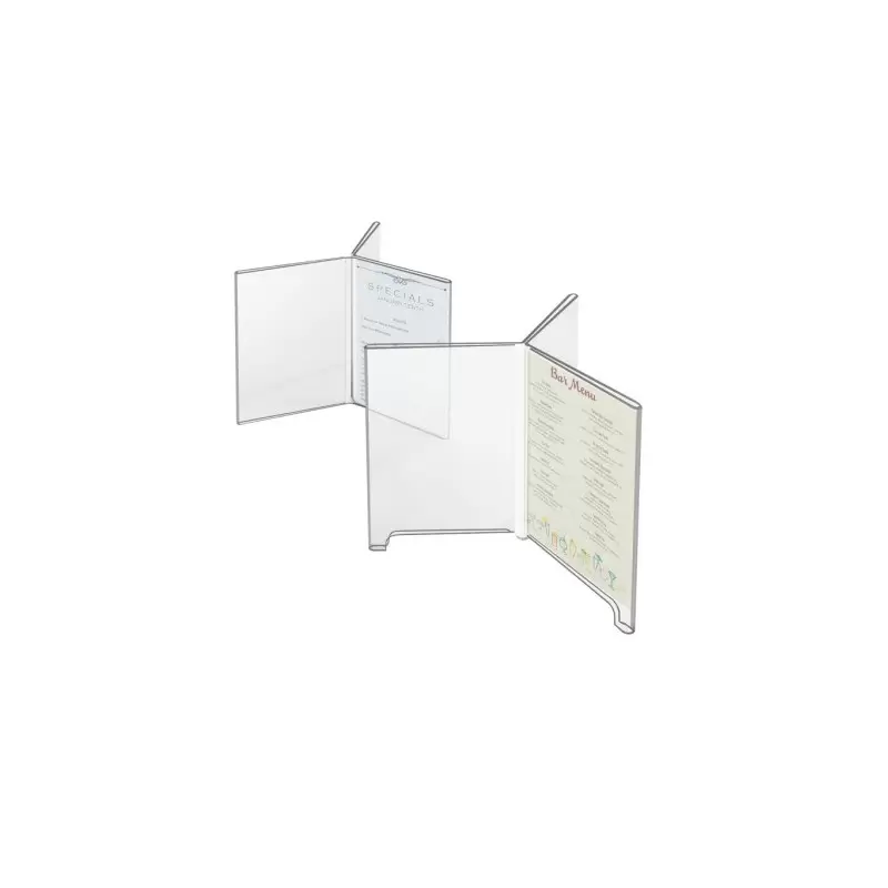 Cal-Mil Classic 3 - Wing Tabletop Cardholder - Footed Cal-Mil Classic 3 - Wing Tabletop Cardholder - Footed