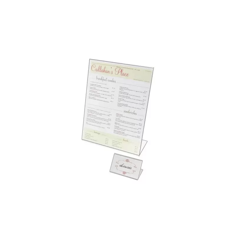 Cal-Mil Classic Acrylic Easel Tabletop Cardholder - 5" x 7" Cal-Mil Classic Acrylic Easel Tabletop Cardholder - 5" x 7"