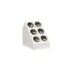 Cal-Mil Classic Black 6 - Cylinder Vertical Flatware / Condiment Display