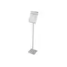 Cal-Mil One By One 46" Silver Metal Magnetic Sign Display