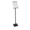 Cal-Mil One By One 46" Black Metal Magnetic Sign Display