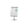 Cal-Mil One By One Silver Metal Magnetic Sign Display - 8 1/2" x 11" x 15"