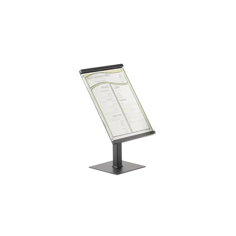 Cal-Mil One By One Black Metal Magnetic Sign Display - 8 1/2" x 11" x 15" Cal-Mil One By One Black Metal Magnetic Sign Display - 8 1/2" x 11" x 15"